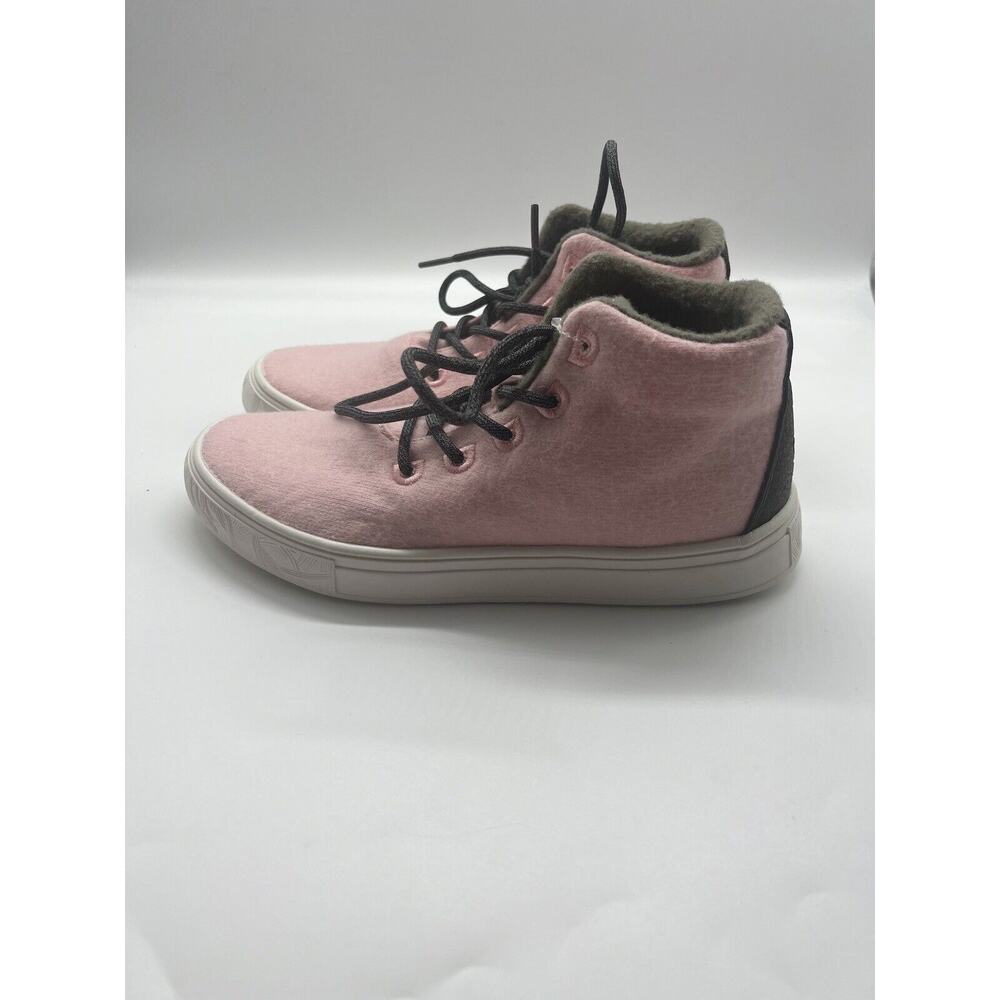 YY Nation Alto Wool High Top Rose Quartz Pink Lace Up Sneakers Women’s 6.5 - Picture 5 of 9